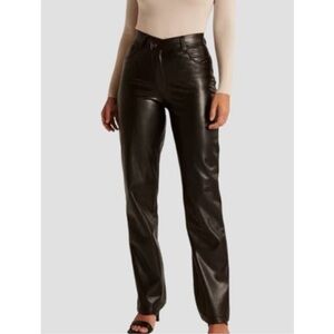 Abercrombie & Fitch Black Leather Pants